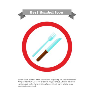 çatal ve bıçak simgesi