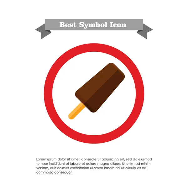 Icono de Choc-ice — Vector de stock