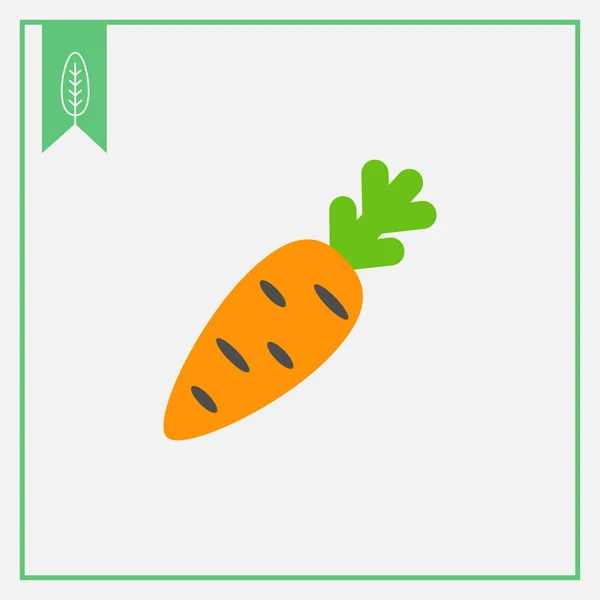 Ícone de cenoura — Vetor de Stock