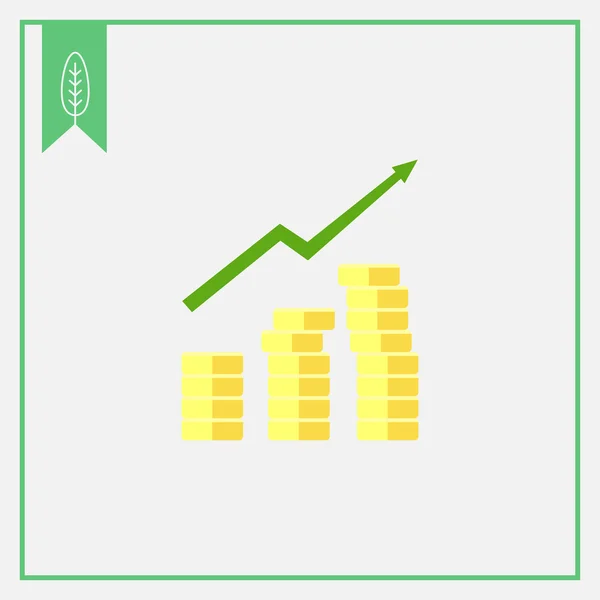 Gaining profit icon — Stock Vector