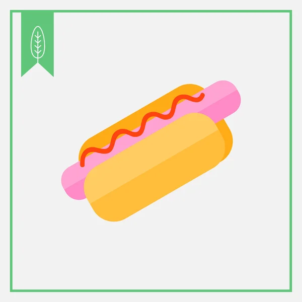 Icône Hot dog — Image vectorielle
