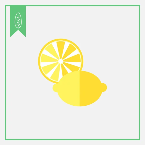 Lemon icon — Stock Vector