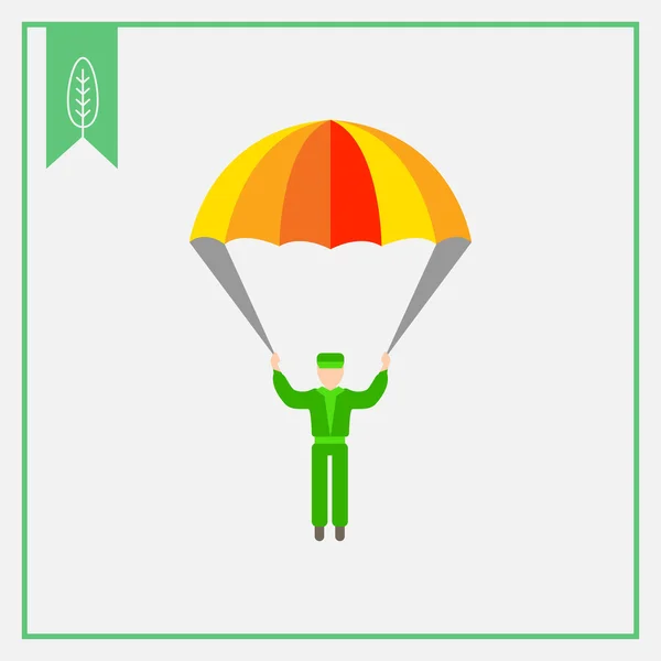 Parachute icon — Stock Vector