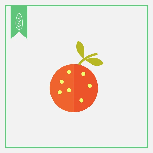 Narancssárga ikonra — Stock Vector