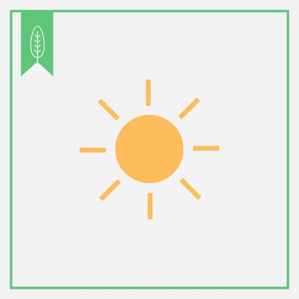 Icono del sol — Vector de stock