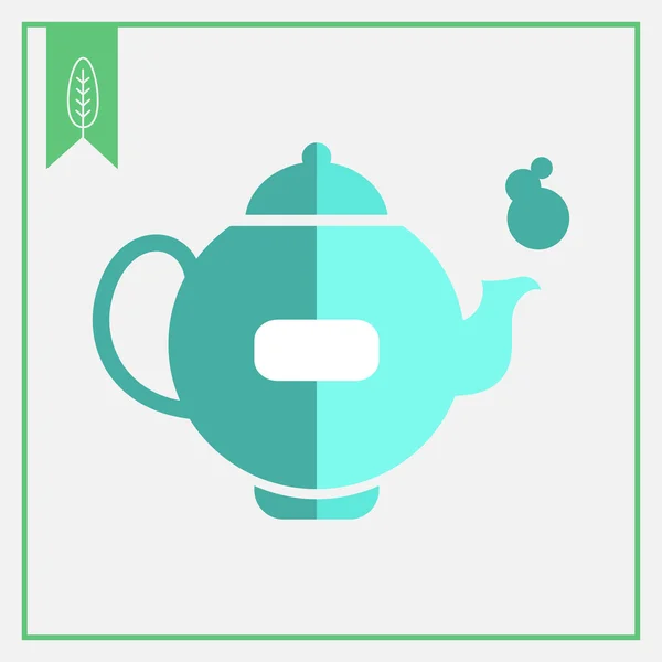 Çaydanlık simgesi — Stok Vektör