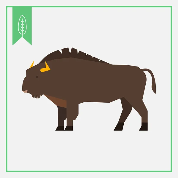 Wisent icon — Stock Vector