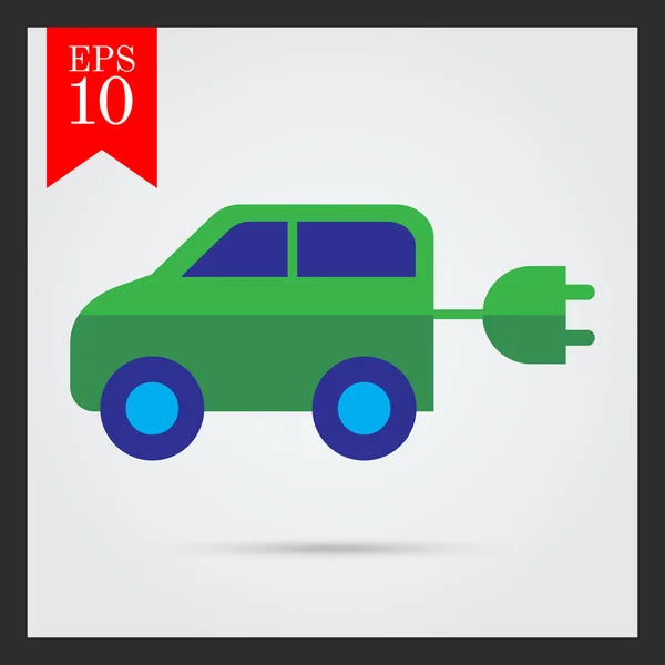 Electric car — Stock Vector