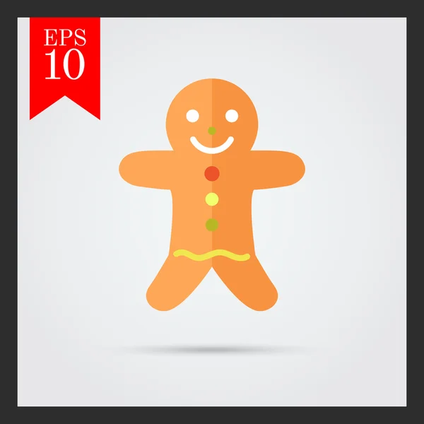 Gingerbread man — Stock Vector