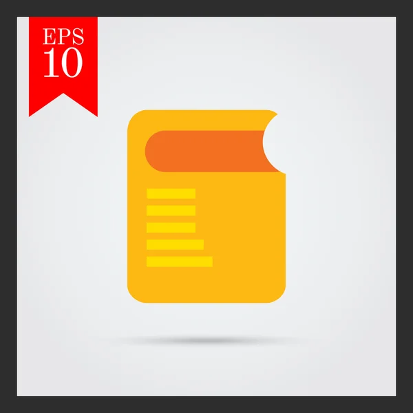 Paper book icon — Stock Vector