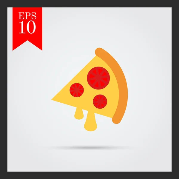 Fatia de pizza — Vetor de Stock