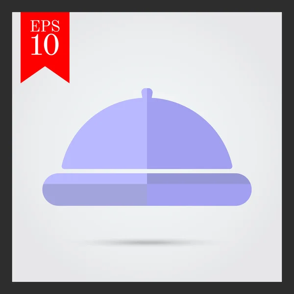 Cloche icon étterem — Stock Vector