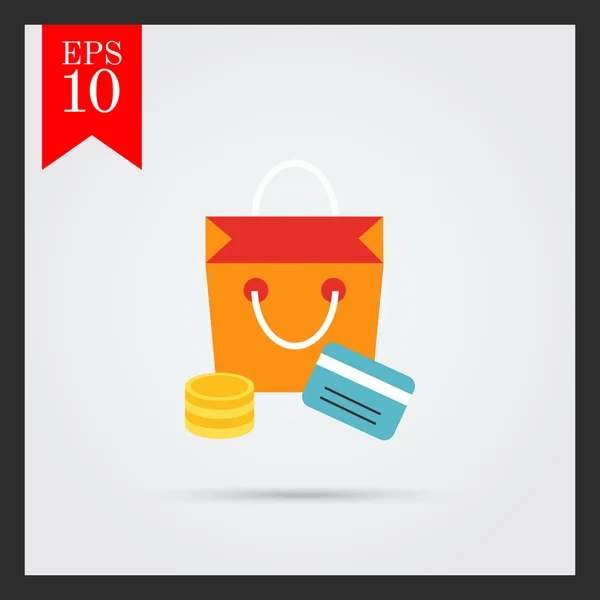 Shopping icon — Stock Vector