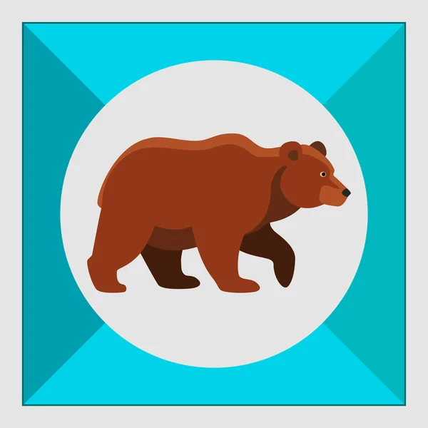 Bear icon — Stock Vector