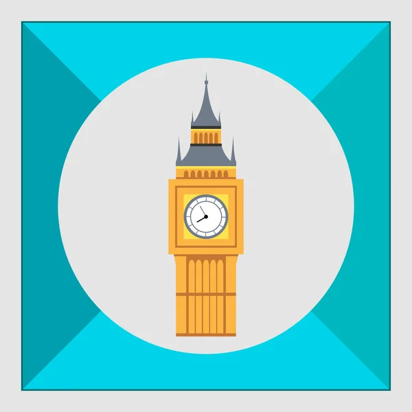 Big Ben icono — Archivo Imágenes Vectoriales