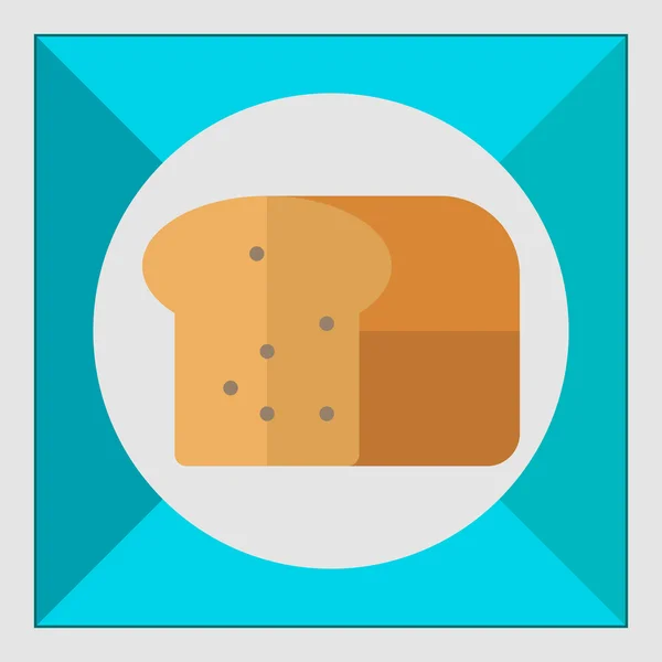 Ícone de pão — Vetor de Stock