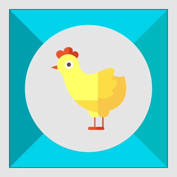 Kyckling-ikonen — Stock vektor