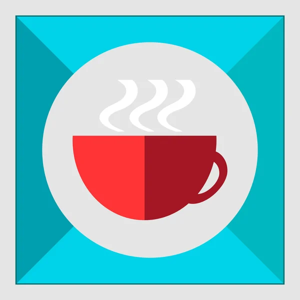 喝咖啡休息时间图标 — 图库矢量图片