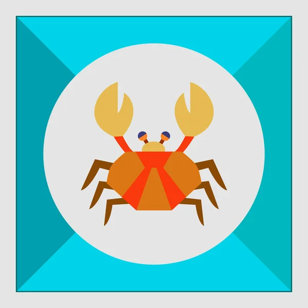 Krab pictogram — Stockvector