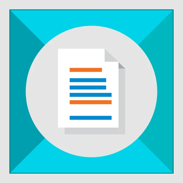 Documento icono — Vector de stock