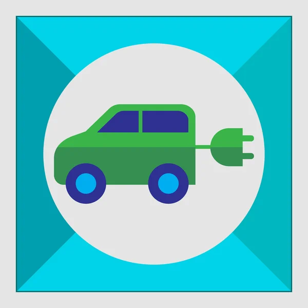 Electric car — Stock Vector