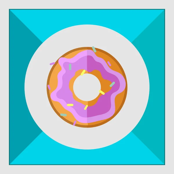 Donut. — Vetor de Stock