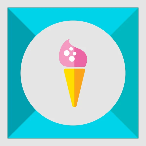 Icono de helado — Vector de stock