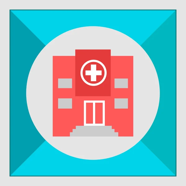 Sjukhusbyggnad — Stock vektor
