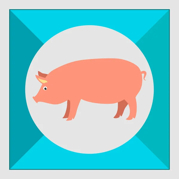 Pig icon — Stock Vector