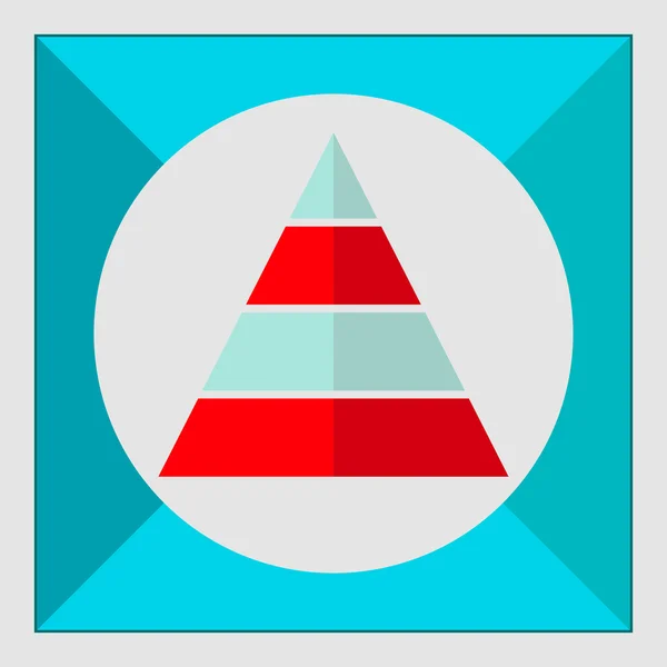 Piramide niveaus — Stockvector