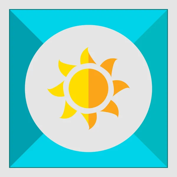 Pictogram sun — Stockvector