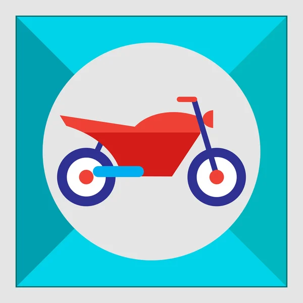 Motocicleta deportiva — Vector de stock