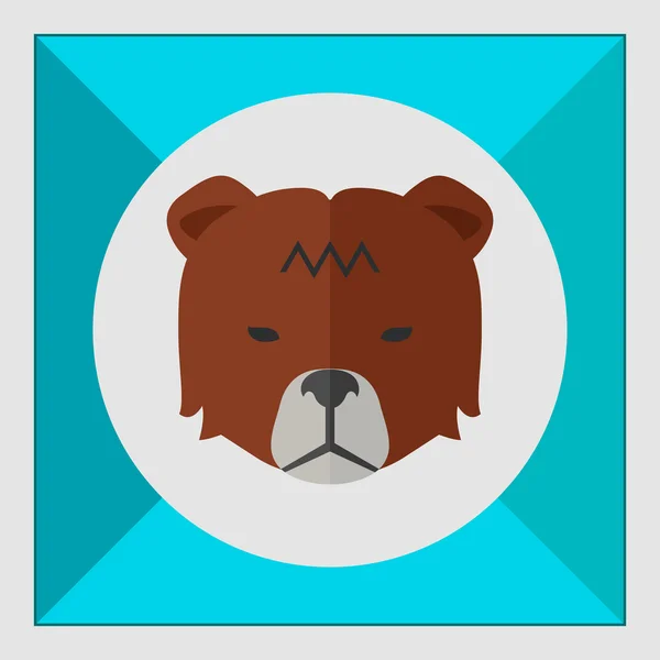 Beurstrend Bear — Stockvector