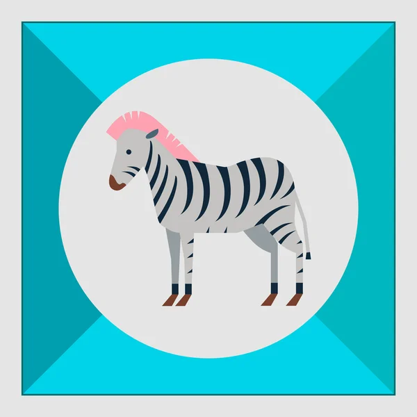 Zebra icon — Stock Vector