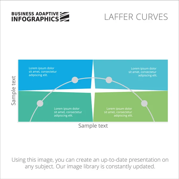 Curvas de Laffer muestra gráfica — Archivo Imágenes Vectoriales