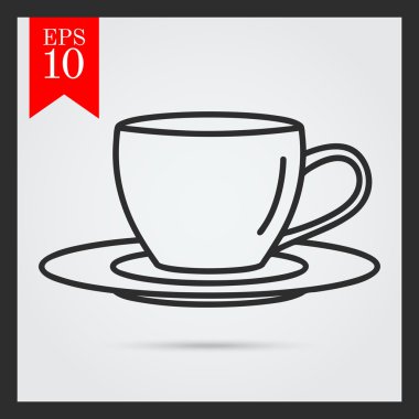 Fincan ve fincan tabağı.