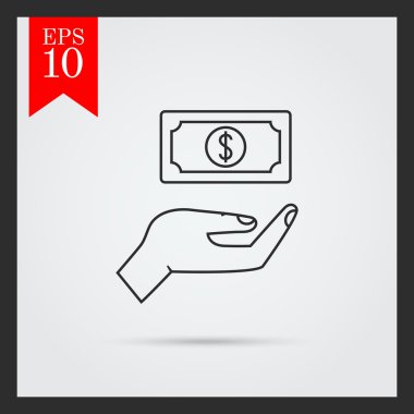 Palm holding Doları