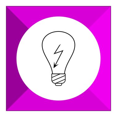 Yüksek gerilim işaretiyle ampul