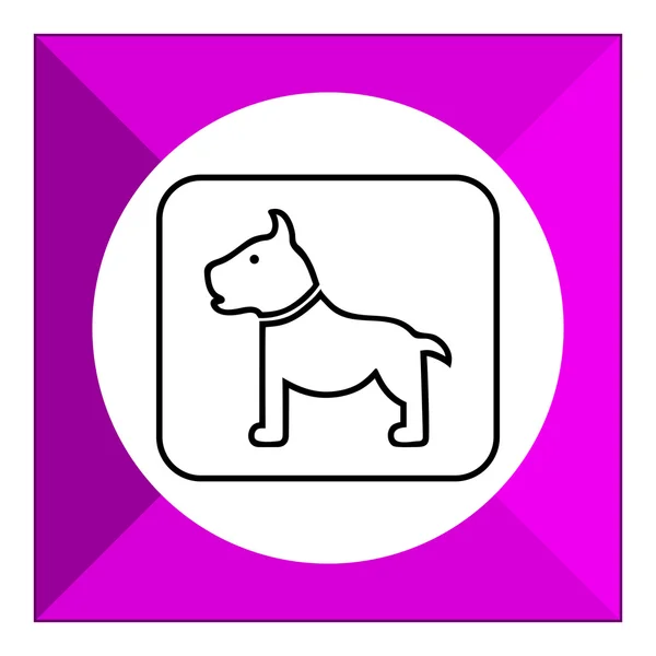 Ícone de sinal de cão — Vetor de Stock