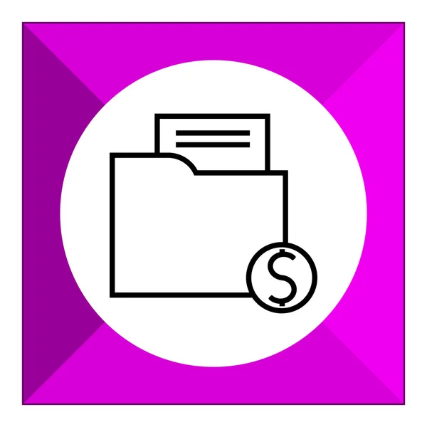 Icono de contrato rentable — Vector de stock