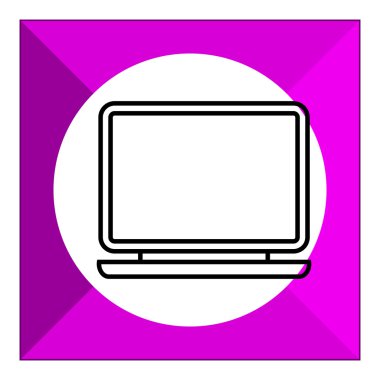 Açık dizüstü bilgisayar simgesi