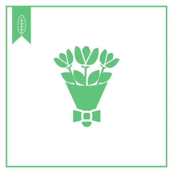 Blumenstrauß-Symbol — Stockvektor