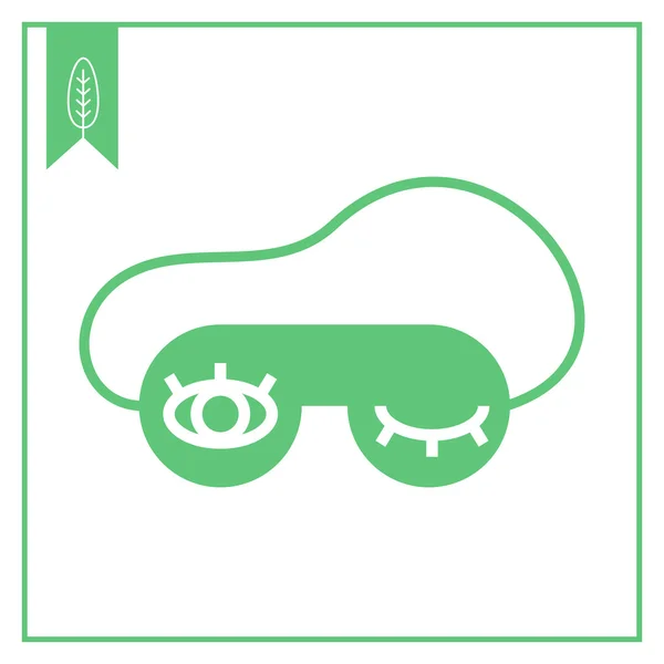 Sleep mask icon — Stock Vector