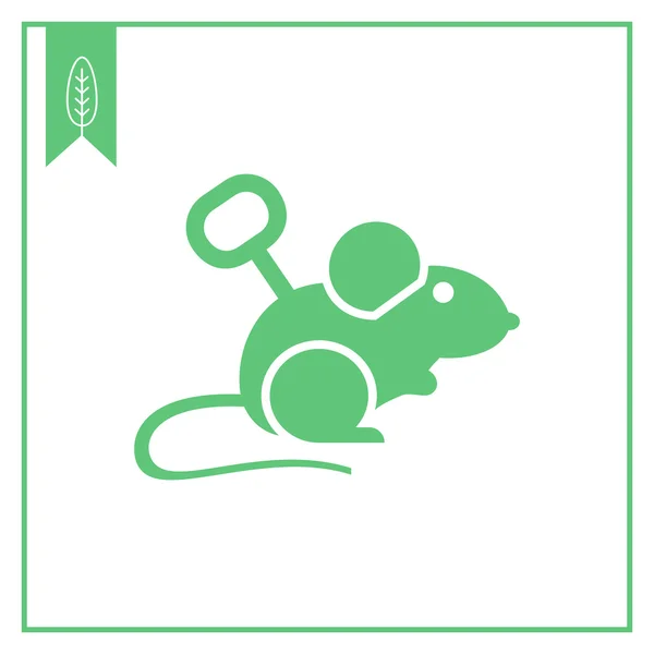 Juguete del ratón de cuerda — Archivo Imágenes Vectoriales