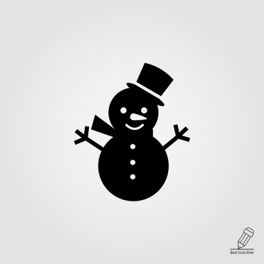 Sevimli kardan adam simgesi
