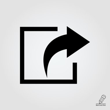 çıkış işareti simgesi