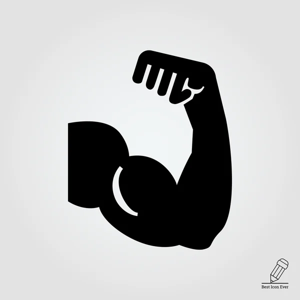 Biceps icône musculaire — Image vectorielle