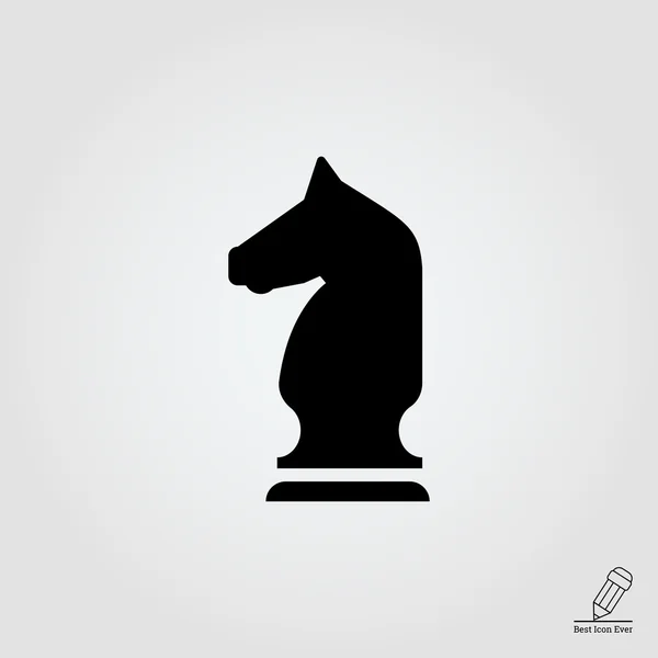 Icono de caballero de ajedrez — Archivo Imágenes Vectoriales