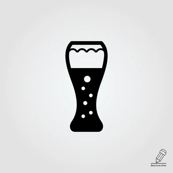 Icono de vaso de cerveza — Vector de stock