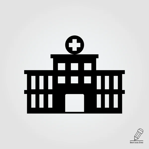 Hospital building icon — Stock Vector